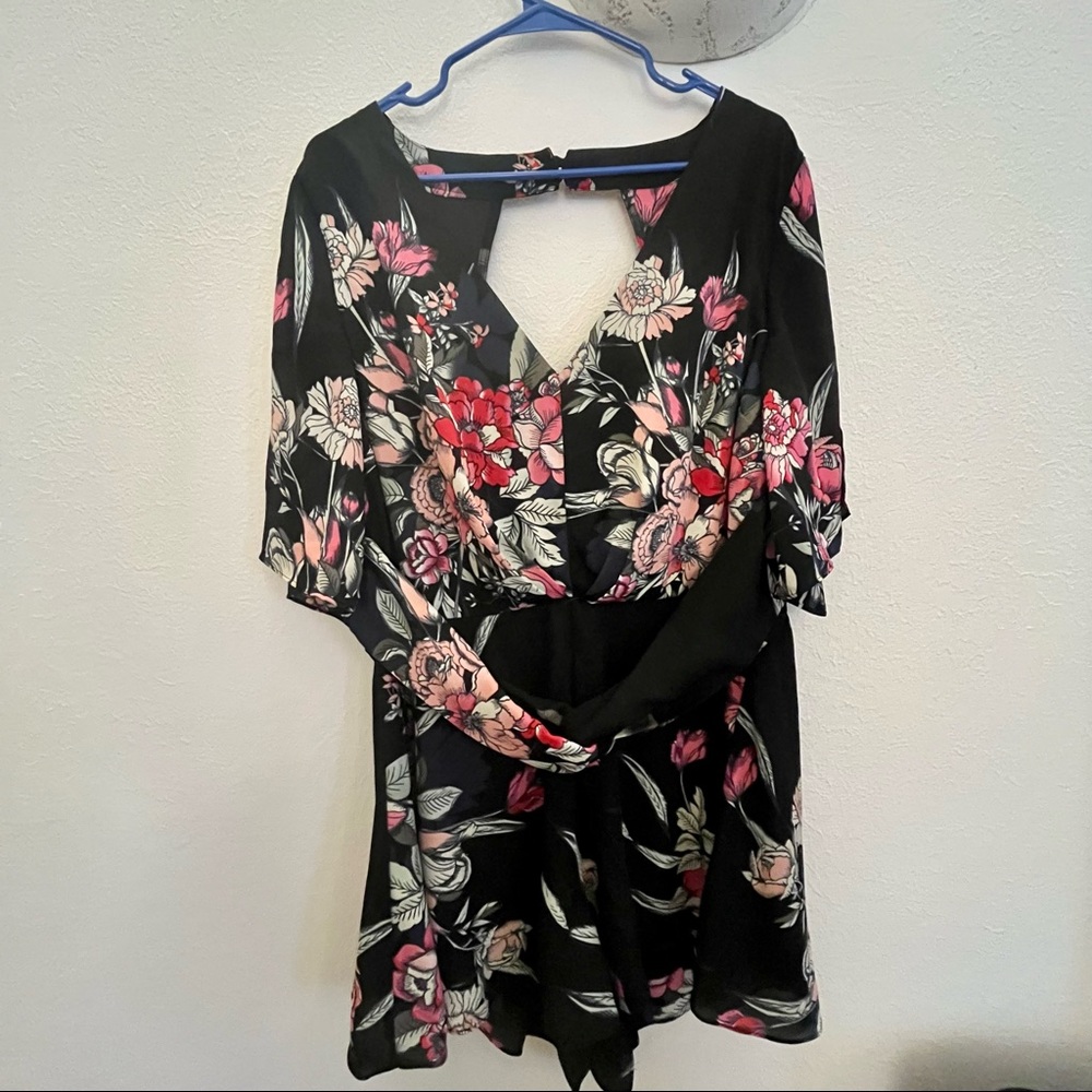 City Chic Floral Romper Playsuit